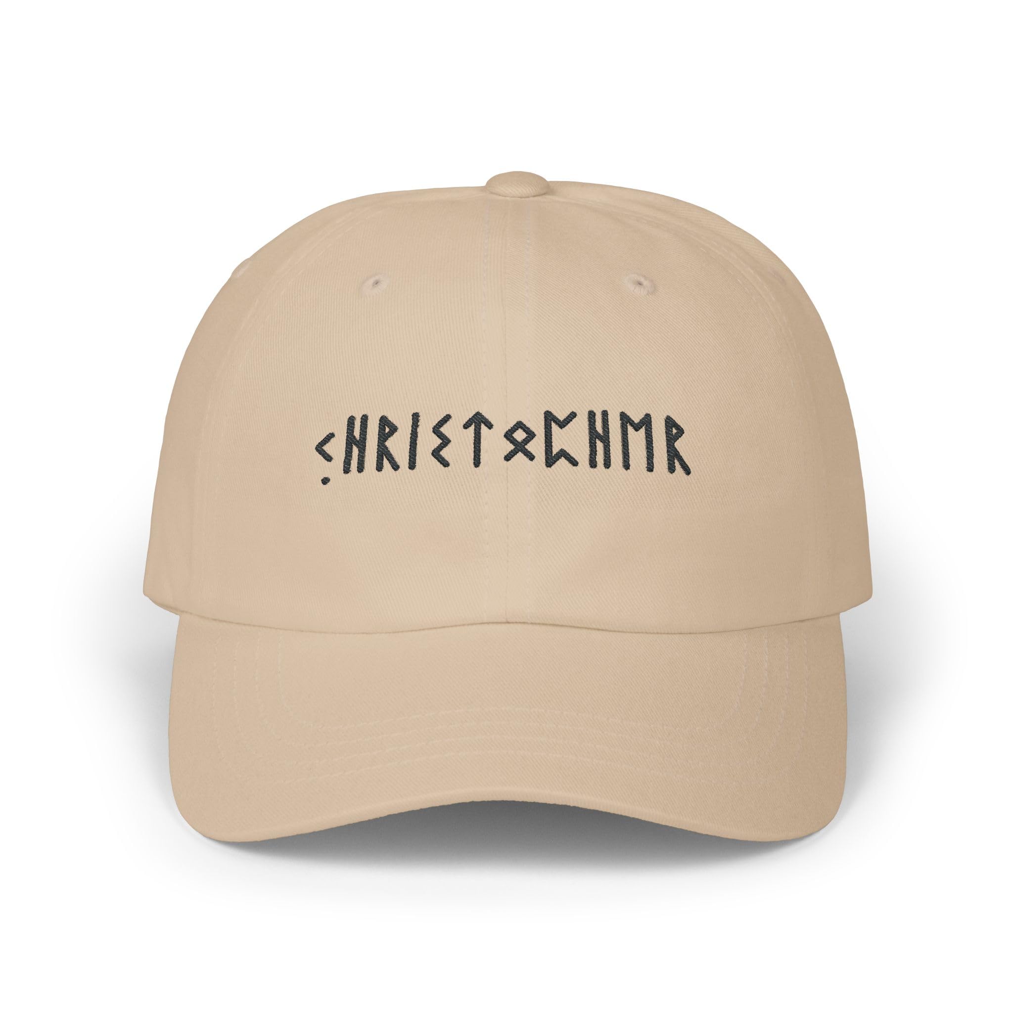 Embroidered Personalized Viking Runes Cap, Custom Name in Ancient Viking Runes Hat, Custom Unisex Norse Classic Baseball Cap