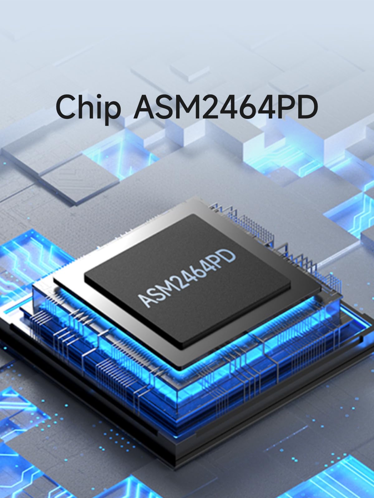 Hagibis Alloggiamento SSD M.2 NVMe, custodia SSD USB4 da 40 Gbps con display a LED Cavo USB4 PCIe3.0x4 Custodia per unità a stato solido esterna USB C in alluminio, chiave B&M+M 2230/2242/2260/2280