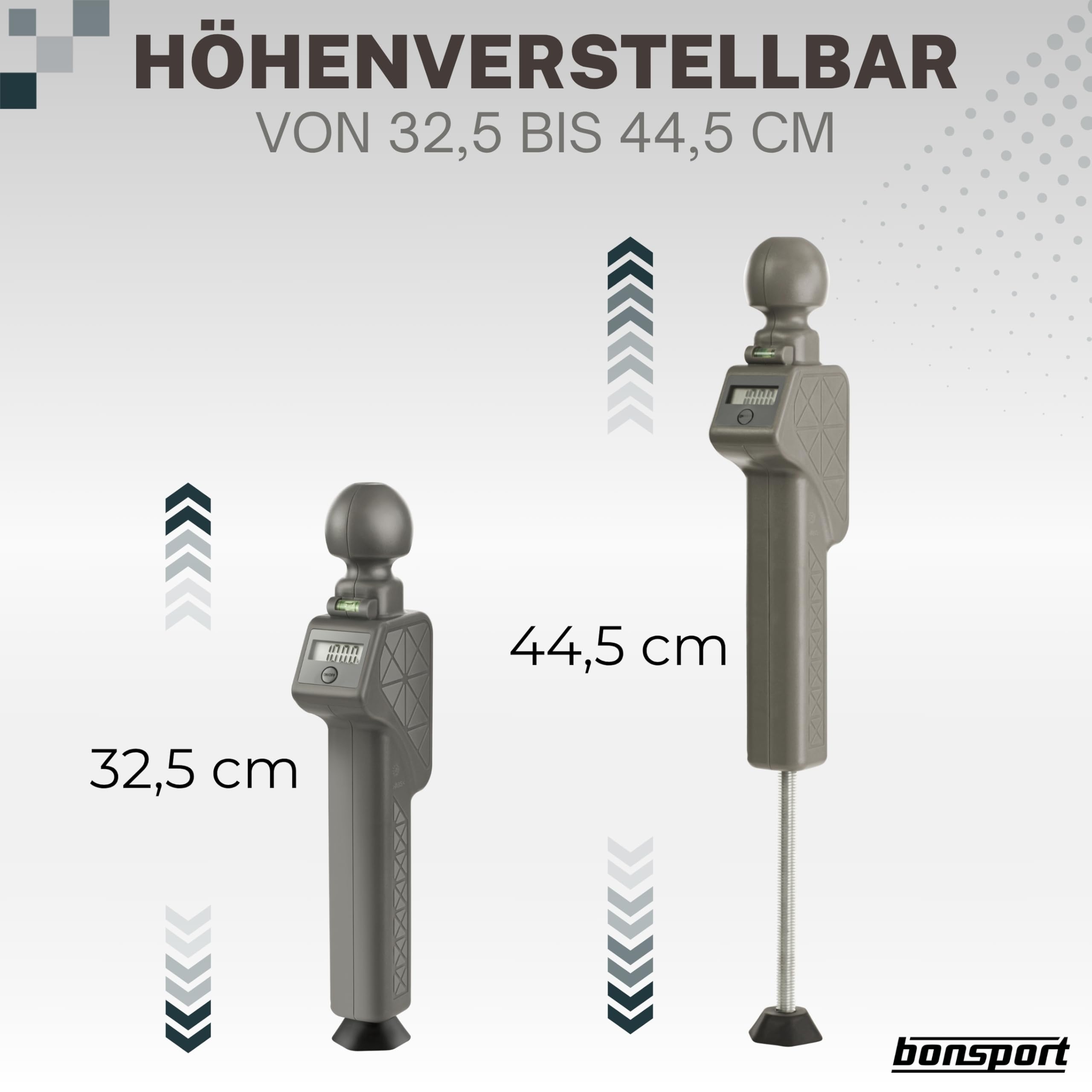 bonsport Stützlastwaage Digital für Wohnwagen & Anhänger - Deichselwaage bis 150 kg für Anhängerkupplung - Anhängerwaage.
