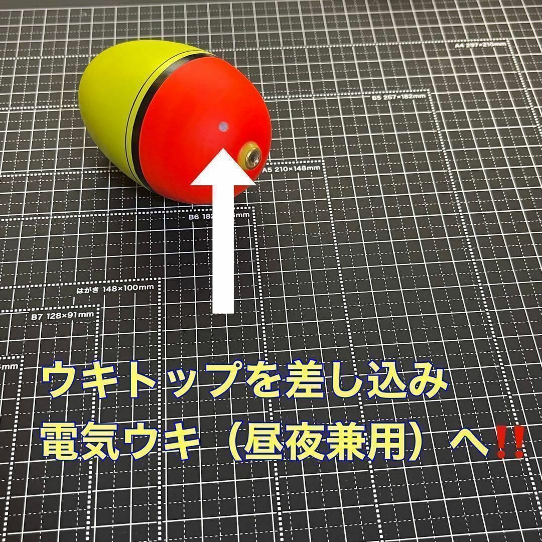 Amazon.co.jp: 発泡ウキ 中通し 10号 電気ウキ デンケミ ウキトップ 夜