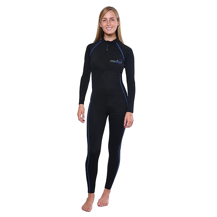 Buy EcoStinger Women Full Body Swimsuit Sun Protective Stinger Suit Dive Skin UPF50+ Black Royal
