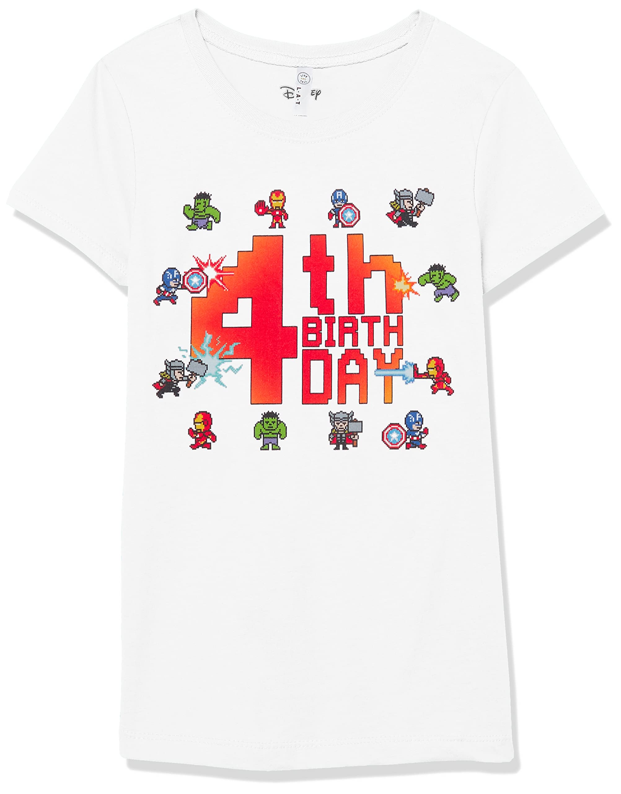T-shirt Marvel 4 ans fille vêtement anniversaire manches courtes - 3
