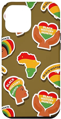 Miniatura 10 de iPhone 14 Pro Black History Month Peace African Pride Pattern Case