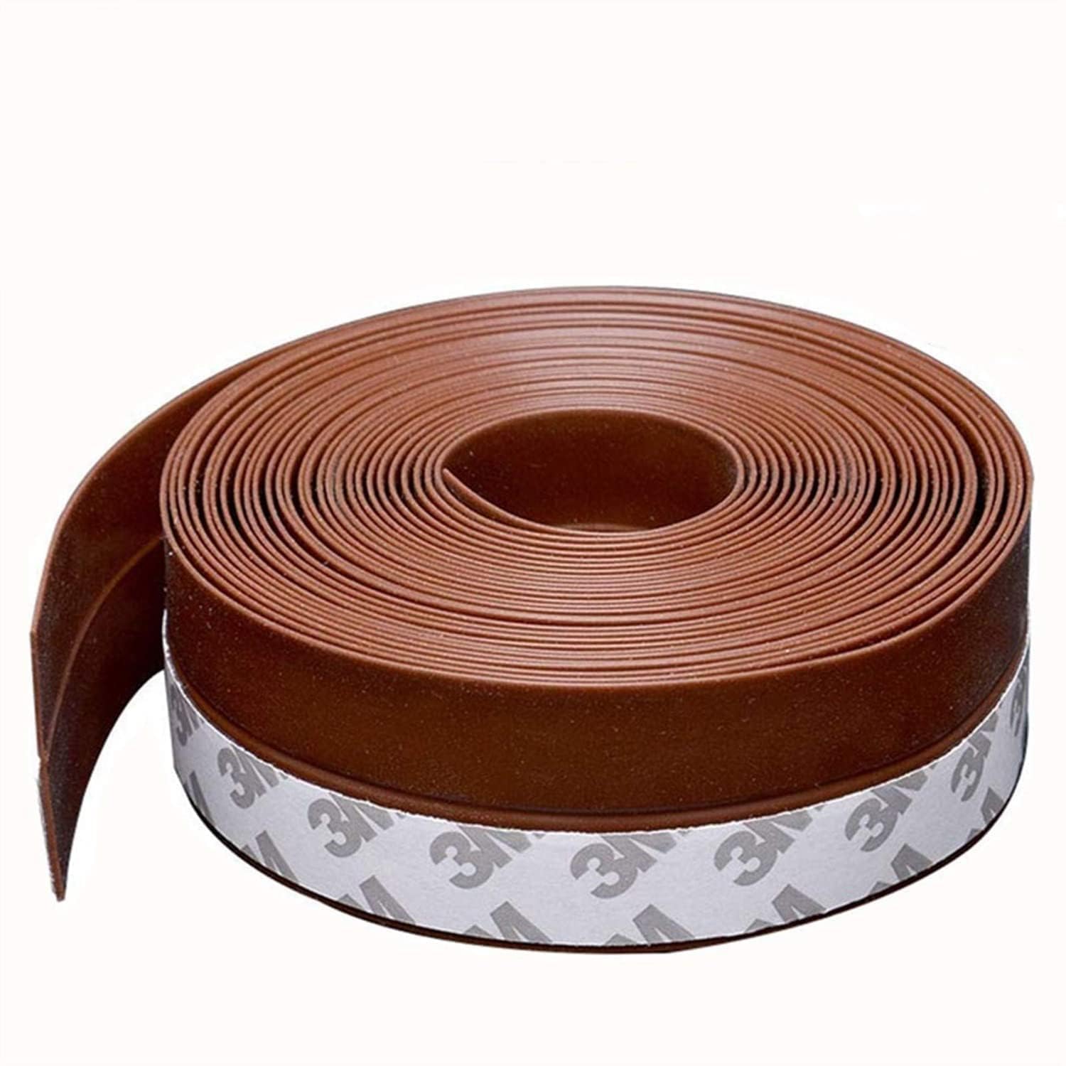 VIKIZAN Door Sealer Sliding Wardrobe Door Brush Kitchen Granite Edge Beading Window Sealing Strips for Gap Windows Gap Filler Rubber Silicone Rubber Tape || Brown || 3 Meter (B0CZLCLYRD) Amazon Price History, Amazon Price Tracker