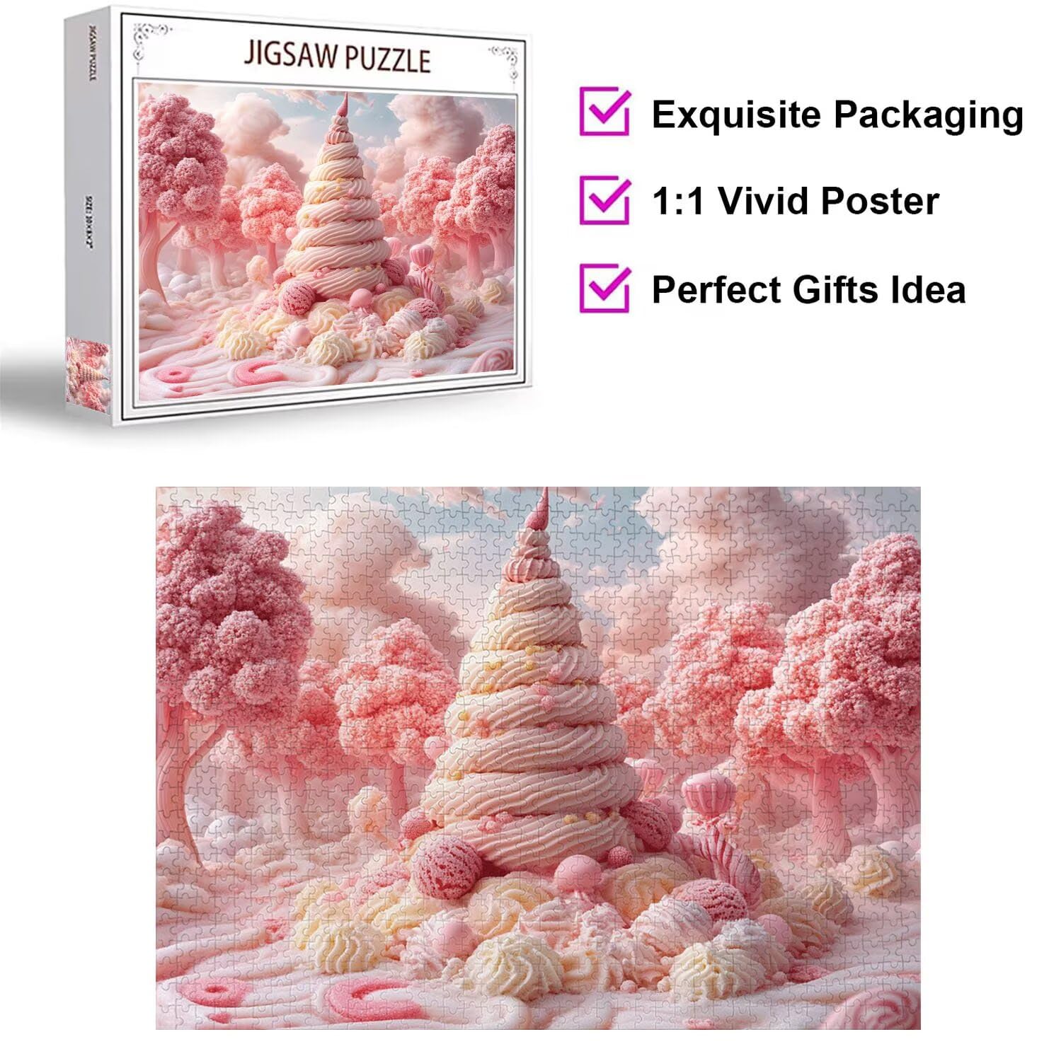 Puzzle 6000 Pezzi gelato Puzzle Classici per Gioco Familiare, n-12 | Impossibile Puzzles, Intrattenimento Creativo, Rilassamento e Intelligence, Regalo per Amore e Amico, Home Decor, Il sogno