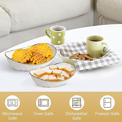 Vista 12 de Frutero para encimera de cocina, cesta de frutas de 3 niveles para encimera, soporte de frutas de cerámica, soporte de frutas escalonado con soporte