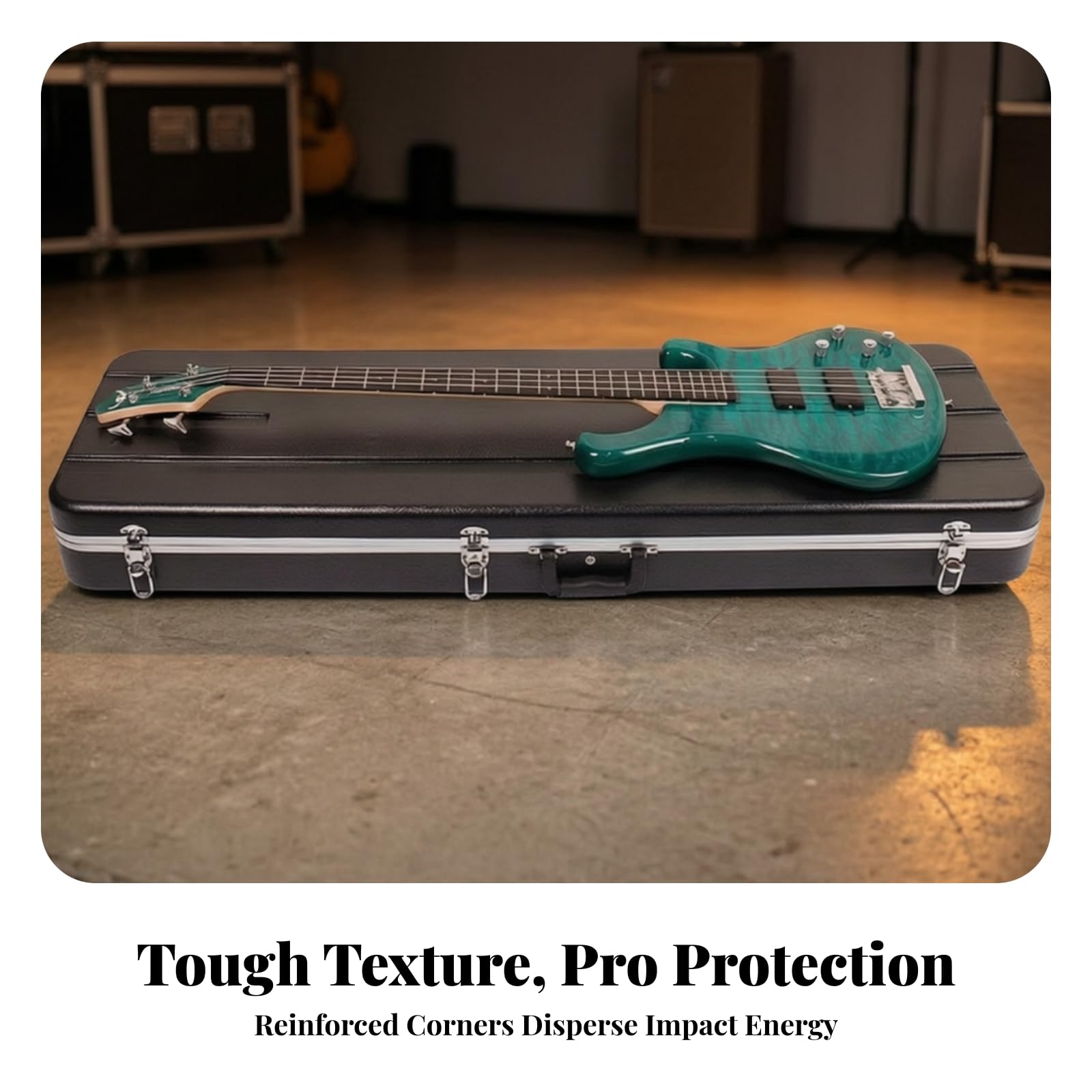 Custodia Rigida per Chitarra Elettrica, Custodia Per Chitarra Elettrica Rettangolare
