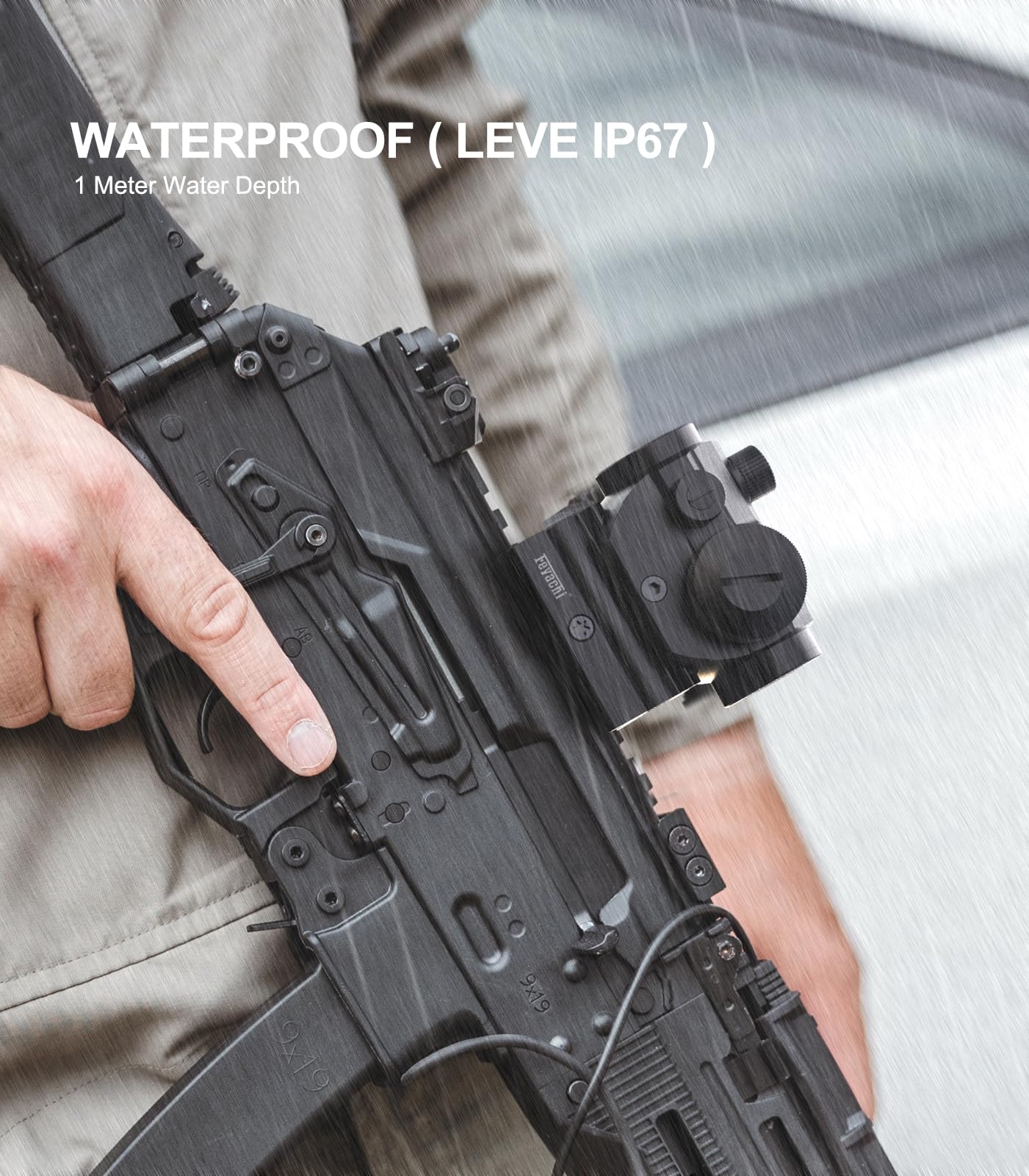 Feyachi Red Green Dot Sight 4 MOA Compact Red Green Dot Gun Sight Riflescope with 20mm/22mm Weaver/Picatinny Rail Mount - Image 4