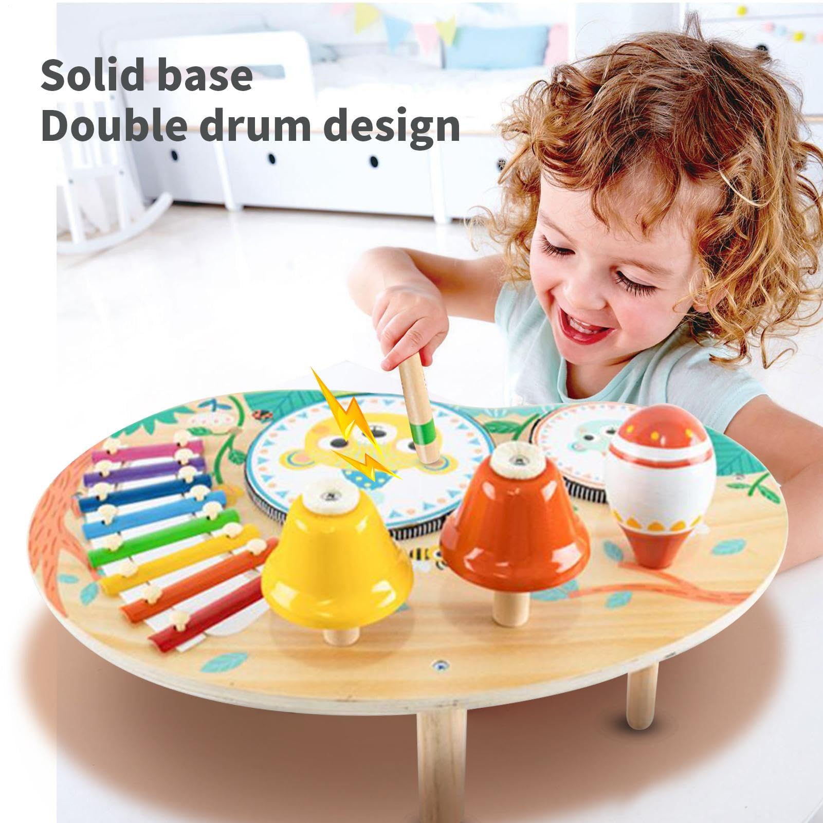Générique Gioca al Tavolo per I - Sensory Learn Toy | Giocare al Tavolo | Taable del Centro di Attività del Legno | Sviluppo di Coordinamento occhio-Mano sensoriale