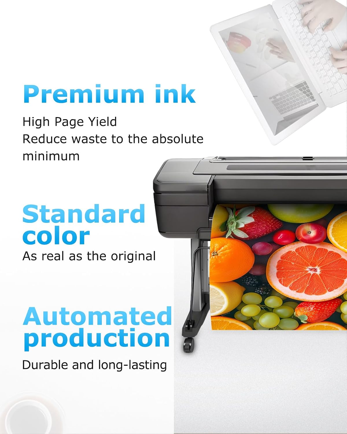 KALOKING Remanufactured 746 High Capacity Ink Cartridge Compatible Replacement for HP746 P2V82A P2V83A P2V81A P2V78A P2V79A P2V80A for HP 746 Z6 & Z9+ Large Format Plotter Printer