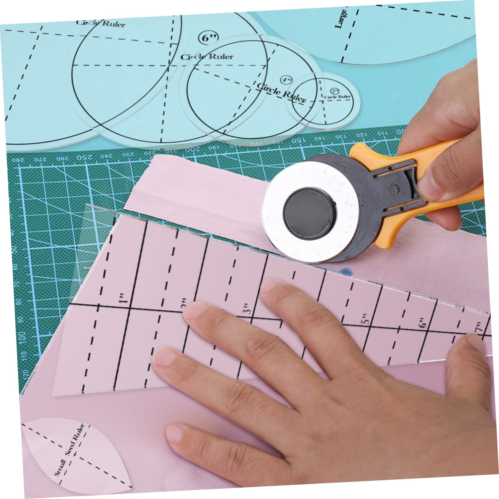 Plantillas De Acolchado y Costura Kit De Reglas Para Patchwork Diseño Práctico Acrílico Duradero