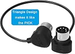 FORE 2-Pack 1m 90-Degree MIDI Câble avec des fiches ultra-petites pour le serrage Space, 5-Pin Din MIDI Câble compatible avec MIDI Clavier/Interface/Synthétiseur/Guitar Multi Effects/Ideal pour Studio 1m 2-Pack