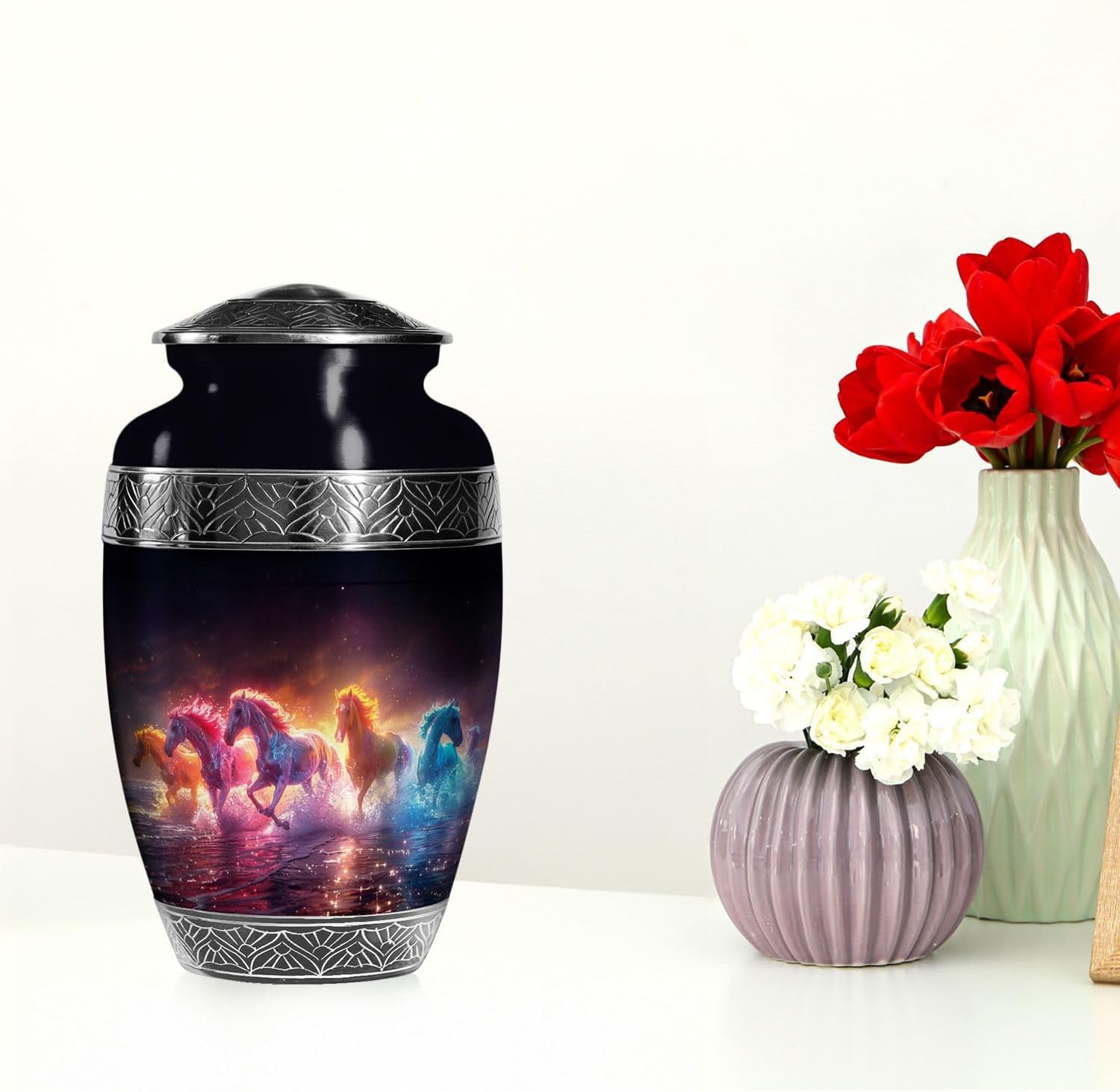 Horse Urn-Large Human Urn- Funeral Urns for Human Ashes Adult - Cremation Urns for Men - Funeral Urn - Adult Urns for Human Ashes Women