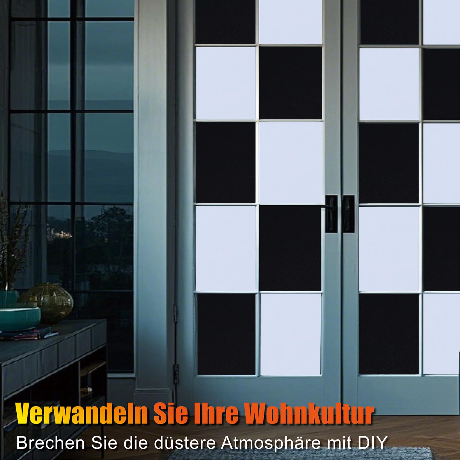 Engrosar Película de sombreado de Vidrio Vinilos para Ventanas Blanco Película para Ventana 100% Opaco Sombreado Decorativa Cristal Anti-UV Adecuada para Baño, Dormitorio 60 x 400 cm