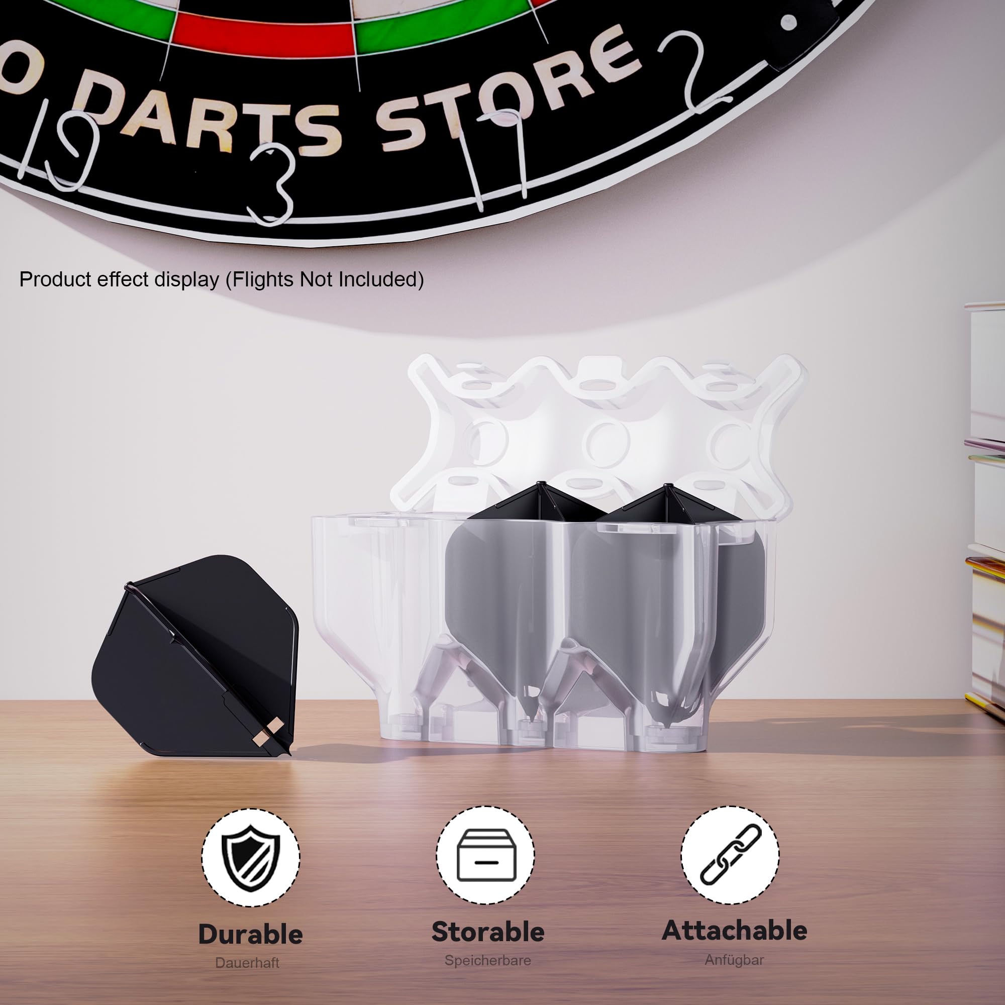 CyeeLife Darts Flights - Custodia per 3 flight, accessori per freccette
