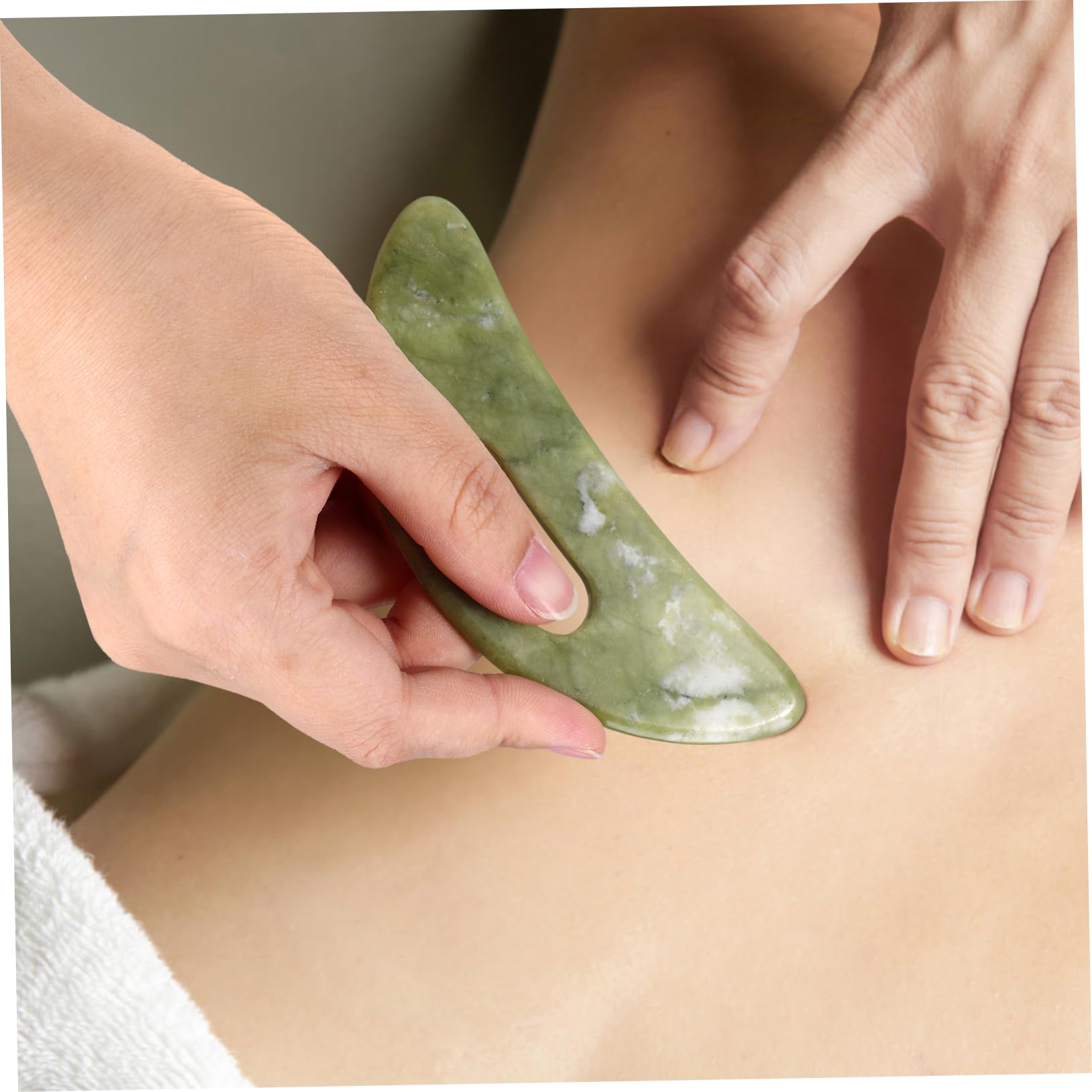 VALICLUD 10 Stück Green Scraping Board Roller Für Gesicht Gesichtsmassagegerät Kratzer Planke Hautpflege-tools Gesichts-augen-massage-tool Nacken Gua Sha Gesichtswerkzeug Gua Sha Jade Xiuyu