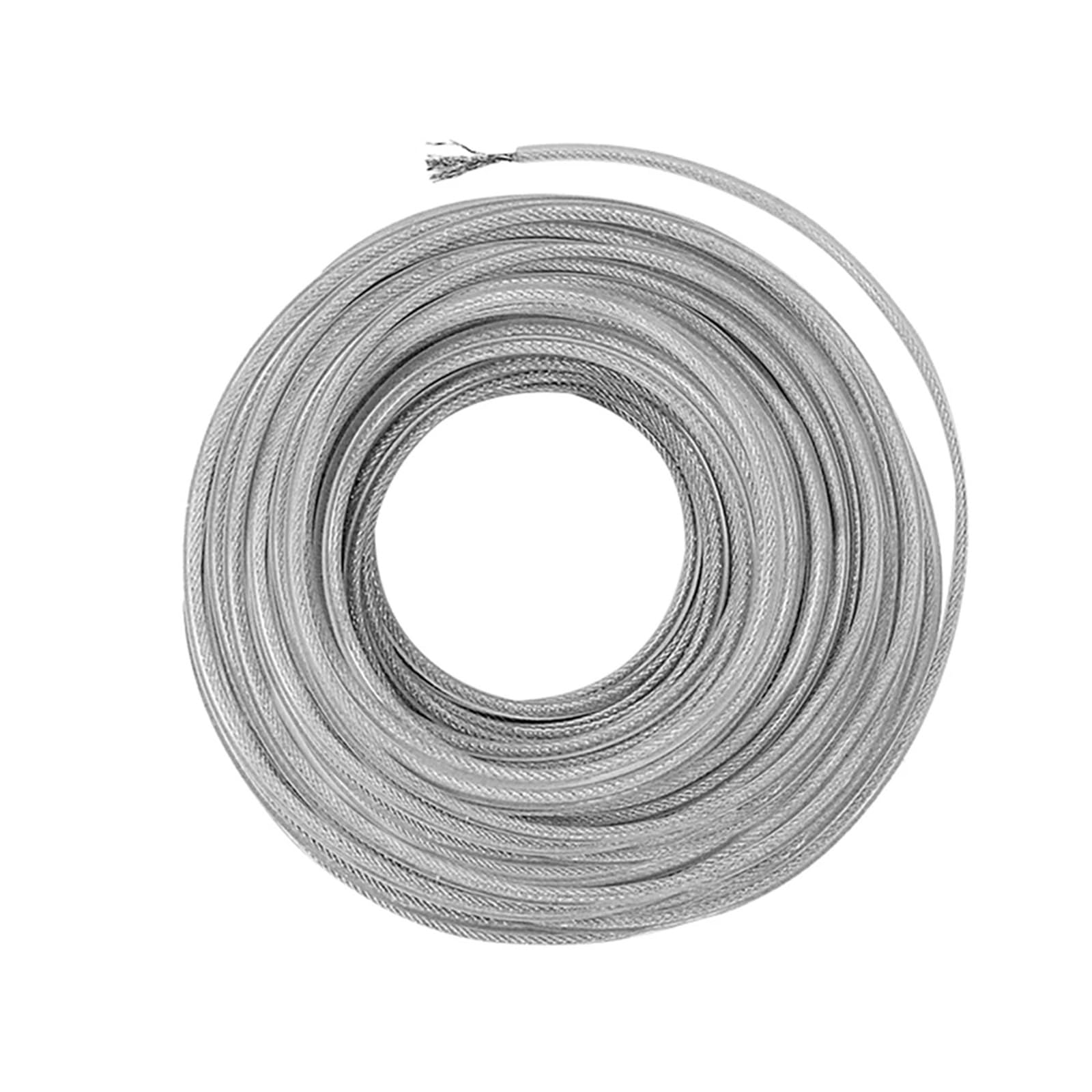 Hilo Desbrozadora Hilo de desbrozadora de césped de nailon, alambre de acero de 3mm x 15m, desbrozadora redonda, cuerda de corte, cortacésped de repuesto, herramientas for jardín y patio trasero(3.0mm