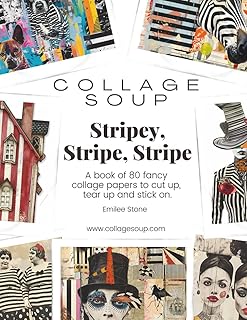 Stripey Stripe Stripe by Collage Soup | Patterned Collage Papers with Bo...