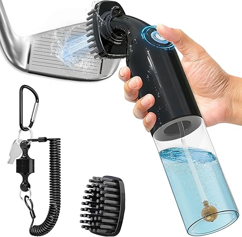 Electric Golf Club Cleaner Brush: AA Battery Powered for - Golf Gifts For Brother