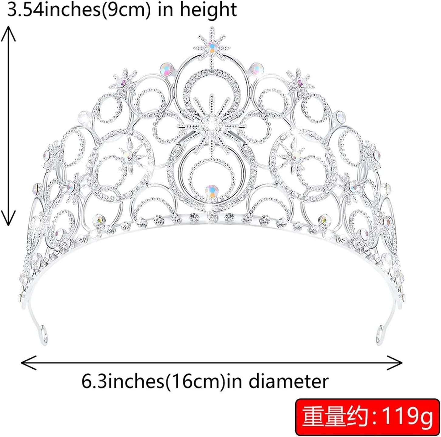 Crown Cosplay Headgear for Women Dress Up Halloween Carnival Costume Accessories