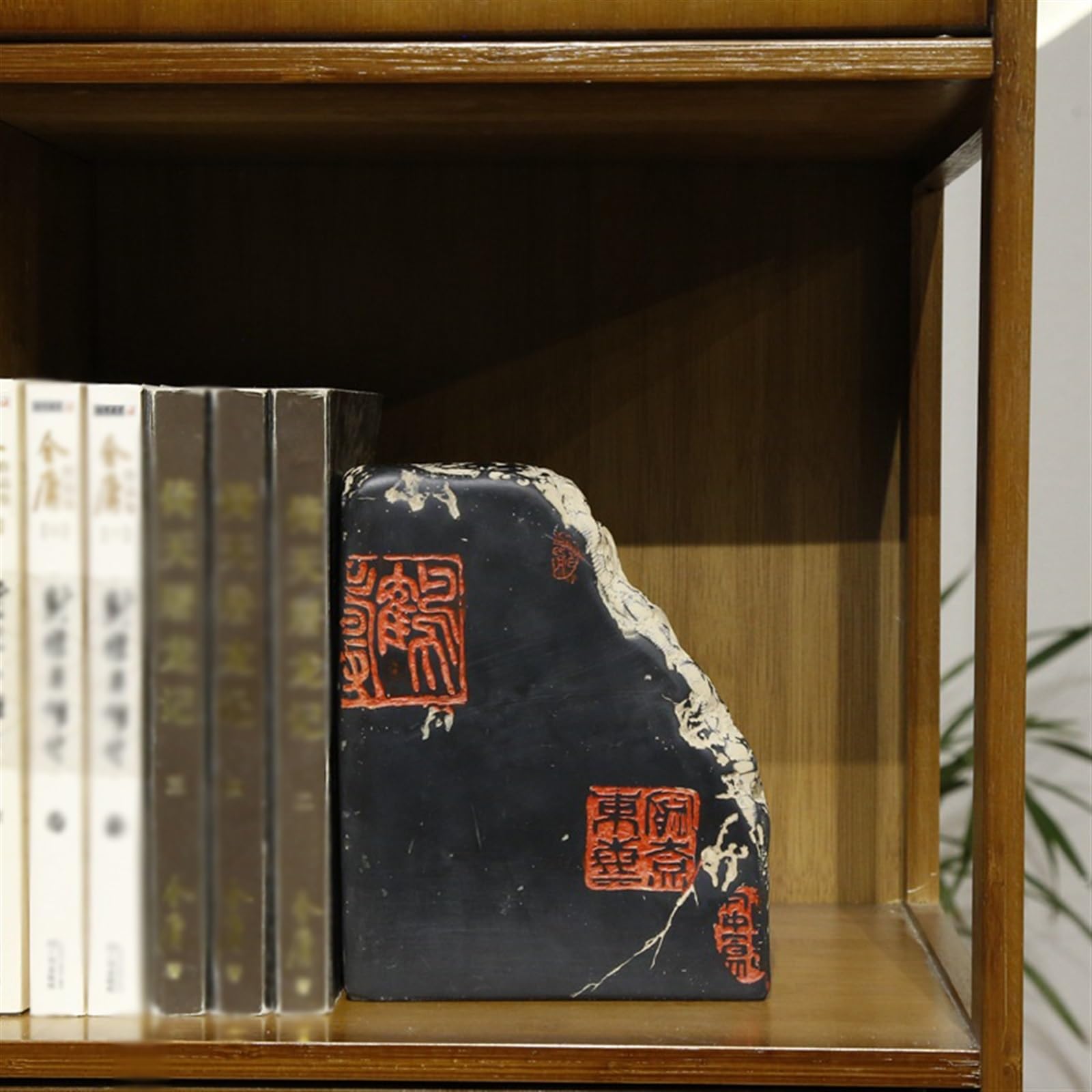 organizator książek Podpórki do książek na półki-rzeźba w kamieniu Ozdoby gabinetu Podstawki z żywicy Korek biblioteki domowego biura