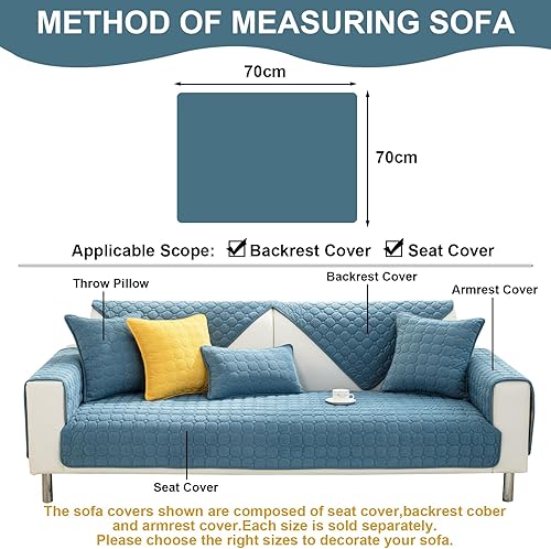 Vista 125 de Fundas para sofá, fundas universales mágicas para sofá, fundas elásticas para sofá en forma de L para sofá seccional, funda para sofá de 3 cojines