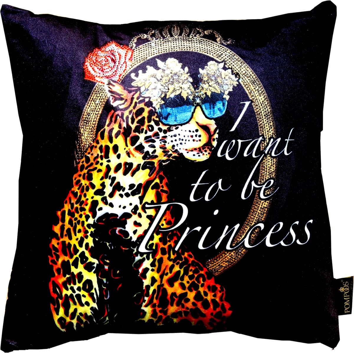 Coussin Casa Padrino Pompöös avec strass style baroque art de salon