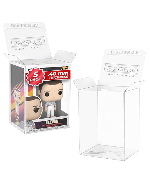 Paquete de 5 Protectores / Fundas / para Funko Pop Vinilo de 4 Pulgadas de Grosor Fuerte