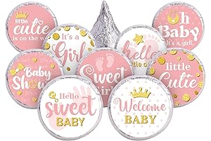 Pink Hershey Kisses Bulk Baby Shower Party Favors and Decorations