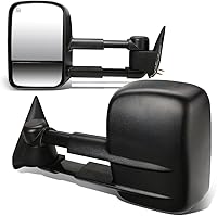 DNA Motorings TWM-021-T111-BK Black Towing Mirrors for 99-02 Silverado Sierra Tahoe Yukon - Power Heated Extendable Pair
