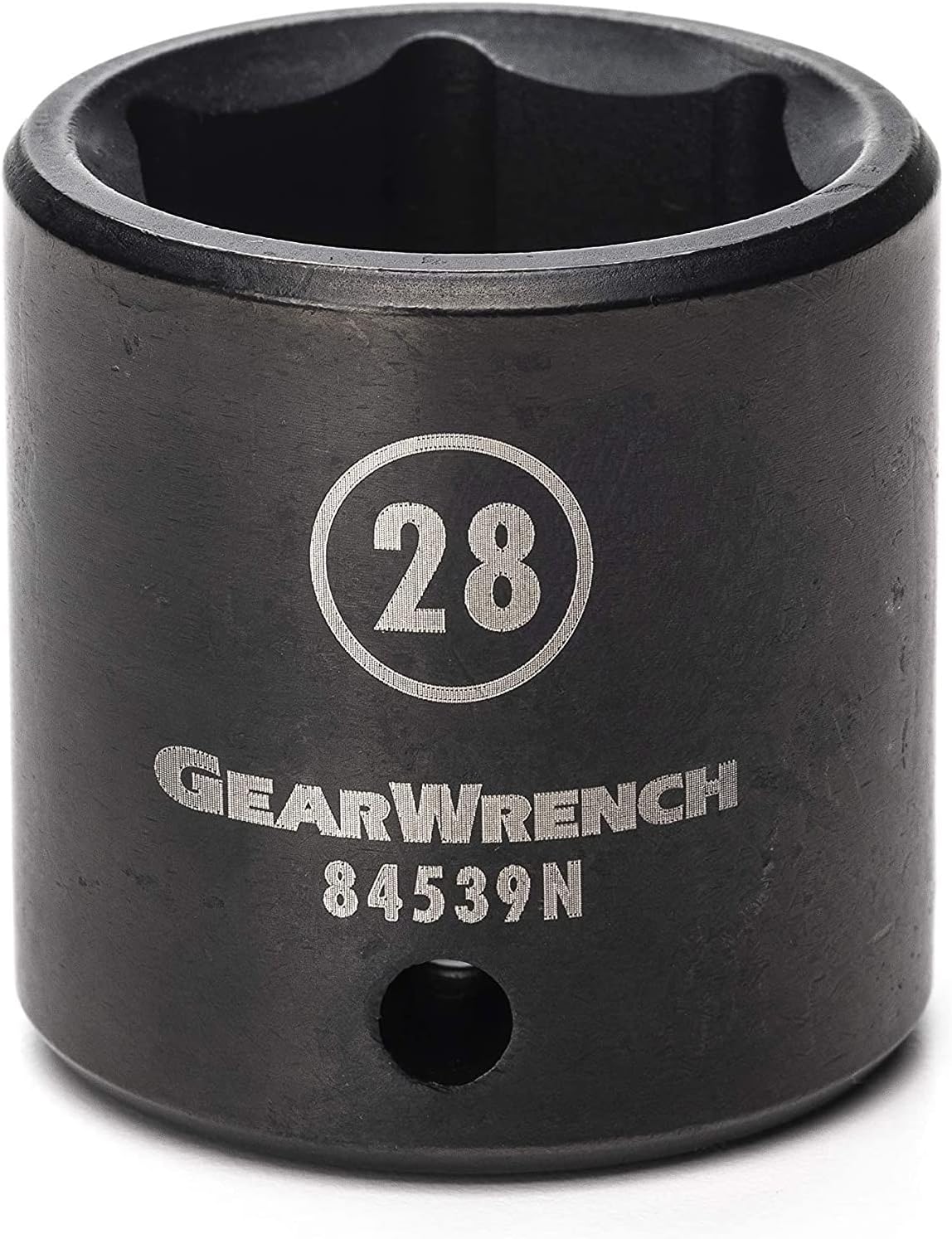 GEARWRENCH 1/2" Drive 6 Pt. Standard Impact Socket, 28mm - 84539N