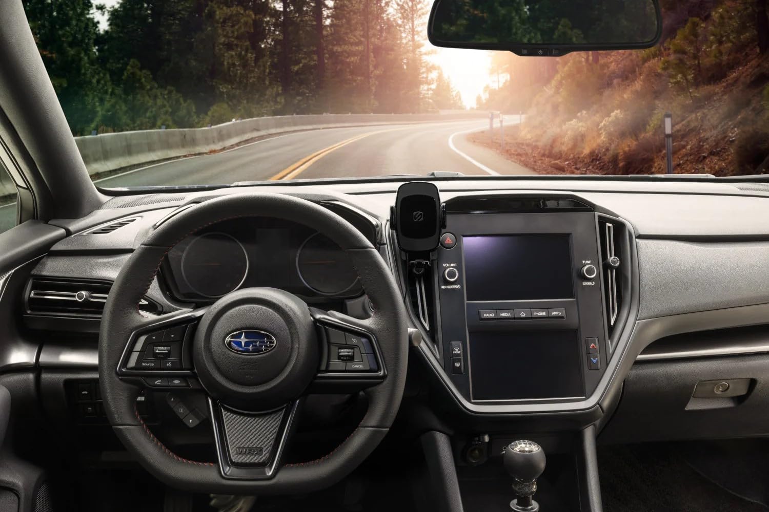 Scosche 15W Qi-Certified Universal Wireless Phone Charger Mount, Fast Charging Car Cell Phone Holder with AMPS Mounting Plate for Scosche/ProClip Vehicle Specific Mount Bases (Base not Included)