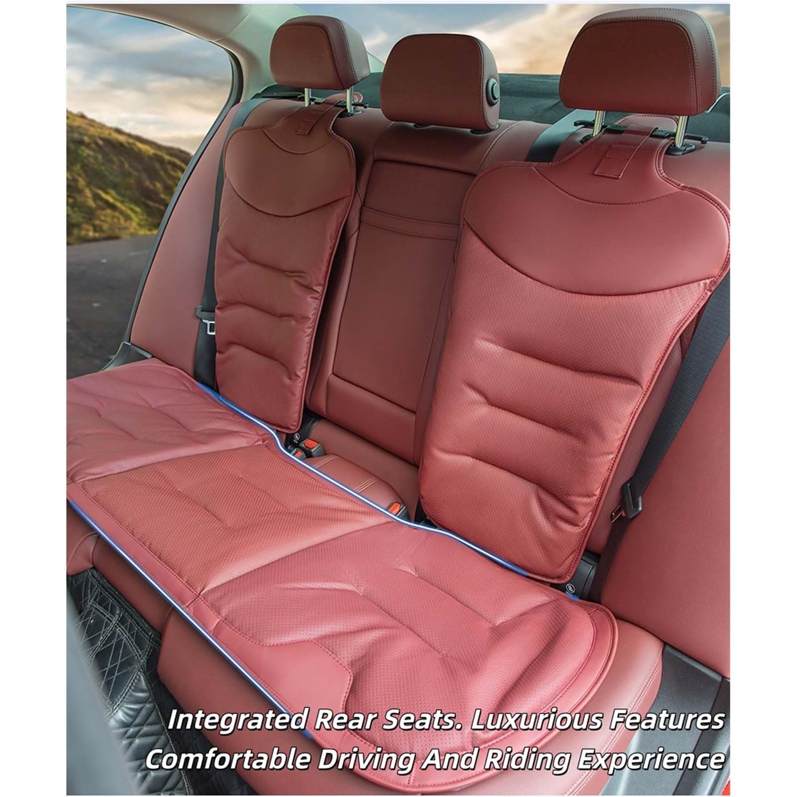 Coussin siège Auto,Protection siège antidérapante,siège conducteur(White,Backrest)
