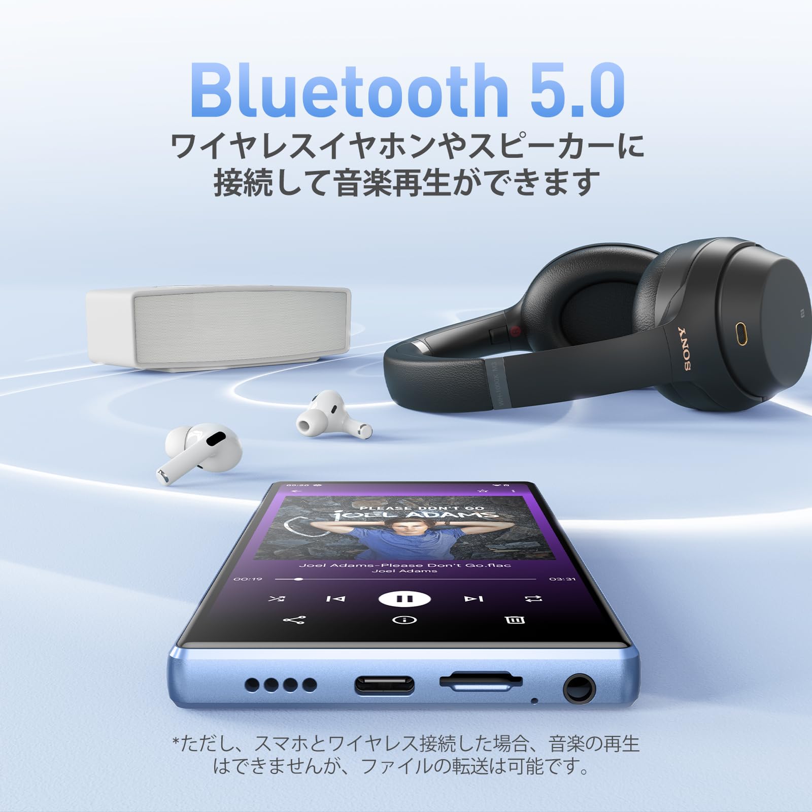 Amazon.co.jp: AGPTEK MP4プレーヤー 5インチ Androidシステム Wi-Fi