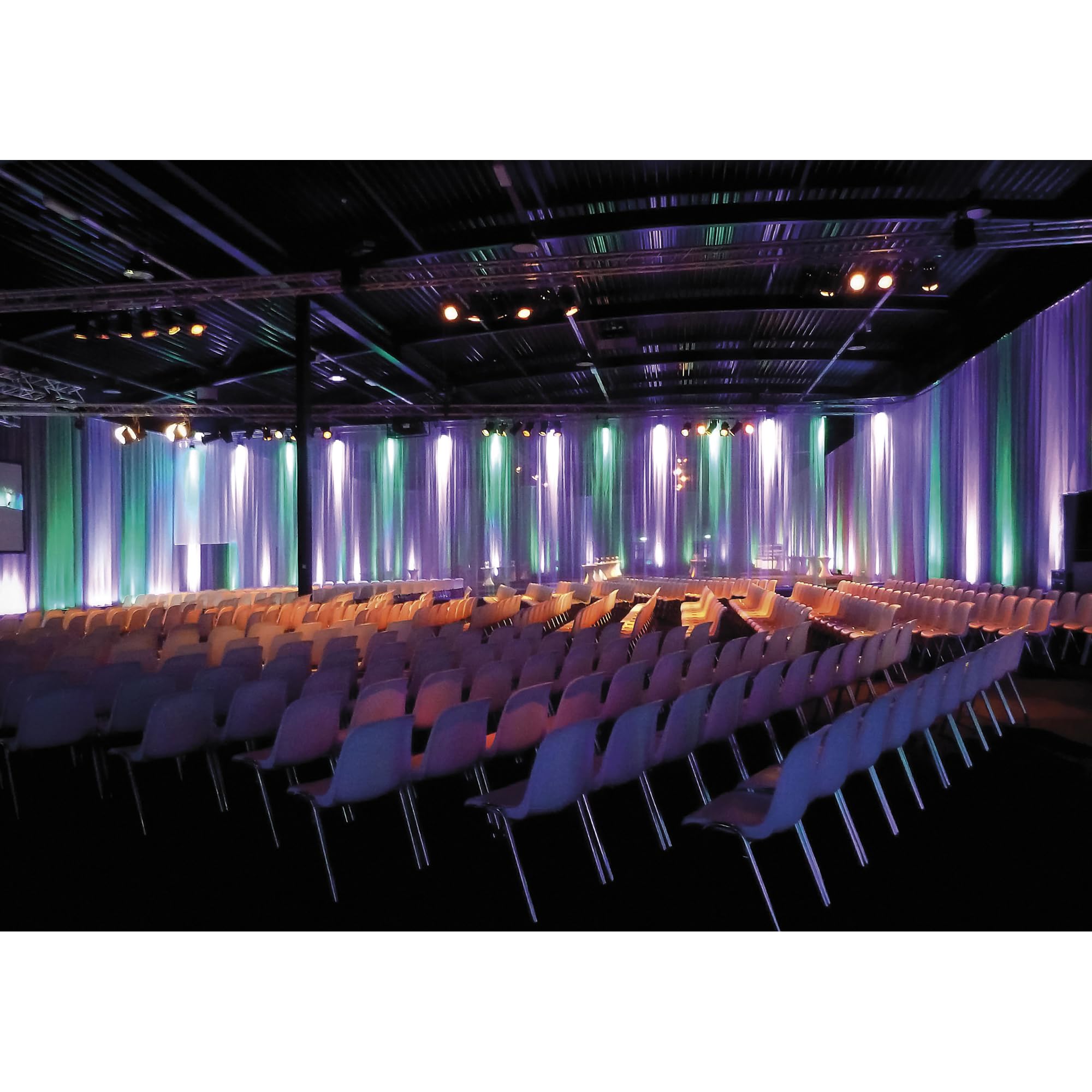 Showtec Voile CS - Cortina de ducha (300 x 400 cm), color blanco