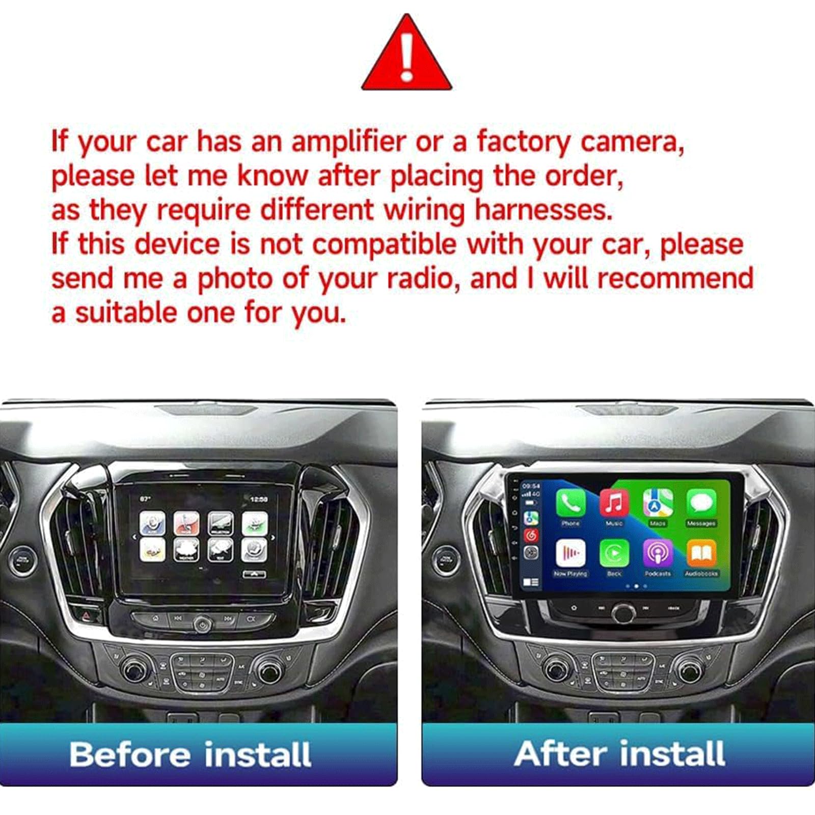 10 Pollici Autoradio Per Auto Per Chevrolet Traverse 2017-2020 Stereo