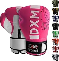 Vista 11 de Guantes de boxeo para hombres y mujeres, guantes de entrenamiento de boxeo, guantes de kickboxing, guantes de sparring, guantes de entrenamiento