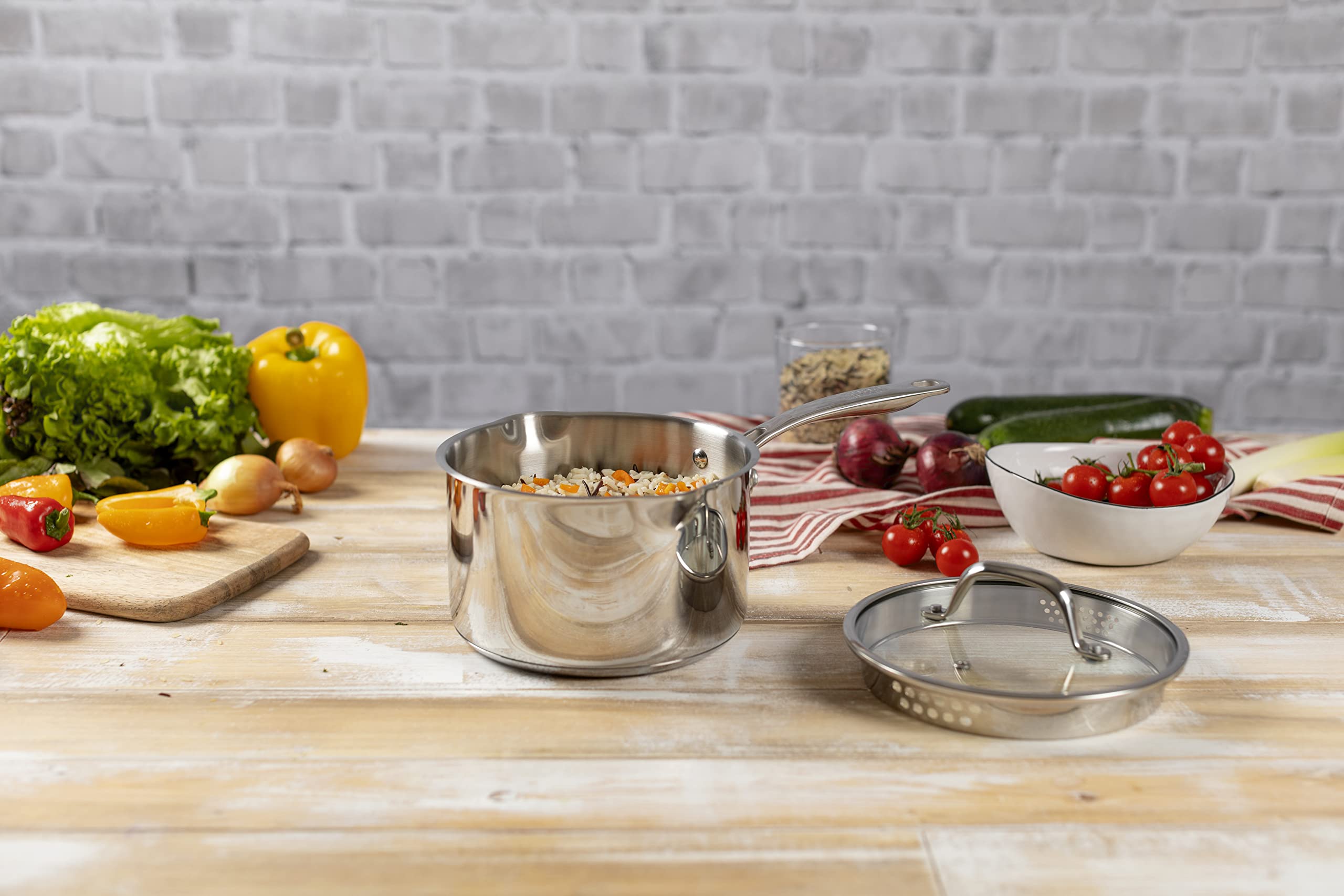 Casseruola Kuhn Rikon Allround In Acciaio Inox - 1 Litro, 14 Cm, Con