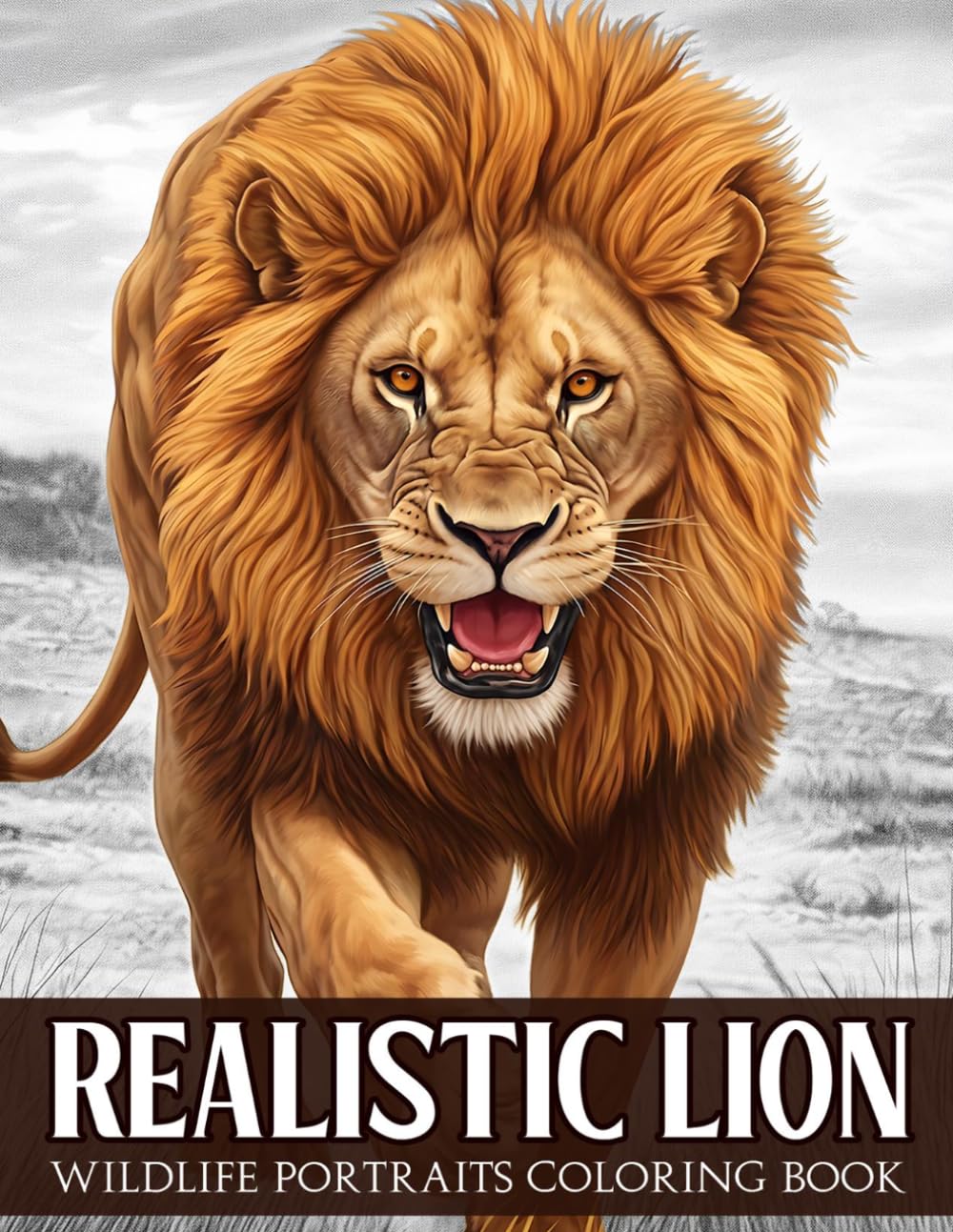 Realistic Lion Coloring Book: Majestic Lions Coloring Pages with High Quality, Detailed Wildlife Beauty Illustrations for Fun, Relaxation, and Stress Relief