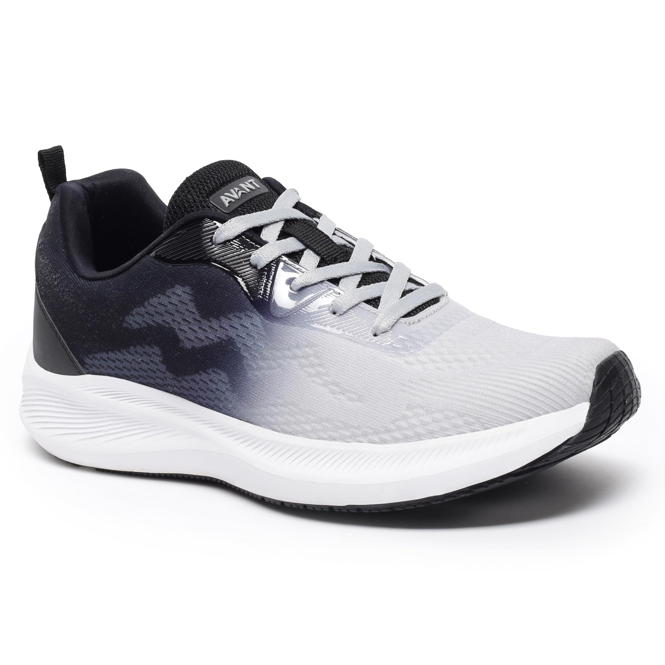 AVANT Men's Falcon Running Shoes - Superior Cushioning Superior Traction Anti Skid Lightweight Shock Absorption Tech Sports Footwear (AVMSH110CL02UK7_UK7_L.Grey/Blue)