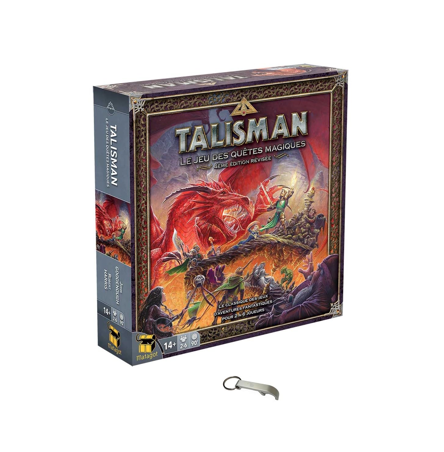 Talisman: Magia i Miecz Zestaw: gra podstawowa w języku francuskim + 1 otwieracz Blumie