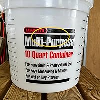 Vista 4 de Leaktite 10Q12NM0012 Cubo multiusos de 10 cuartos de galón con borde reforzado, 10 cuartos de galón