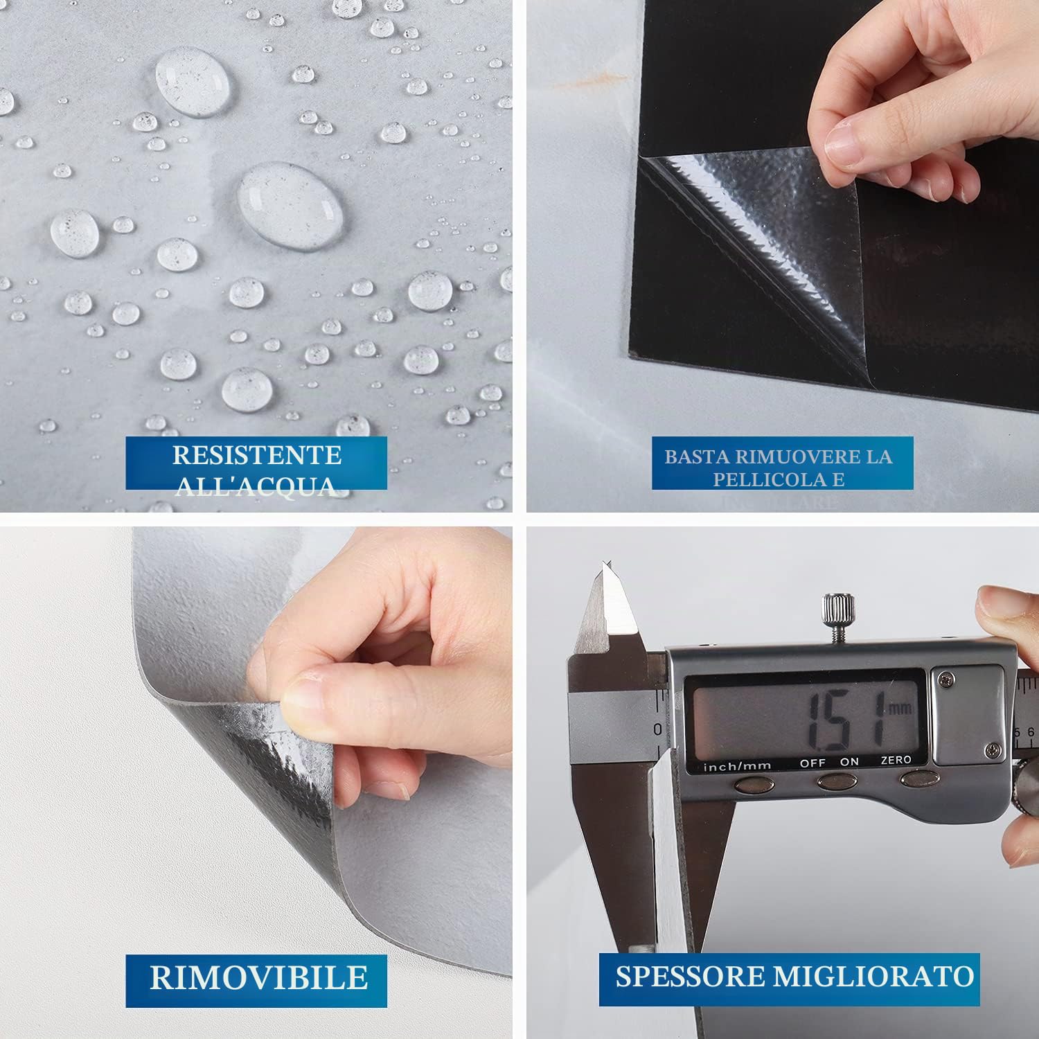 FunStick 30x30CM 30 Piastrelle Pavimento PVC Adesivo Cucina Camera da Letto Grigio Oro Pellicola Adesiva Effetto Piastrelle Adesive Cucina Pavimento Grigio Mattonelle Marmo Adesive Bagno Vinile