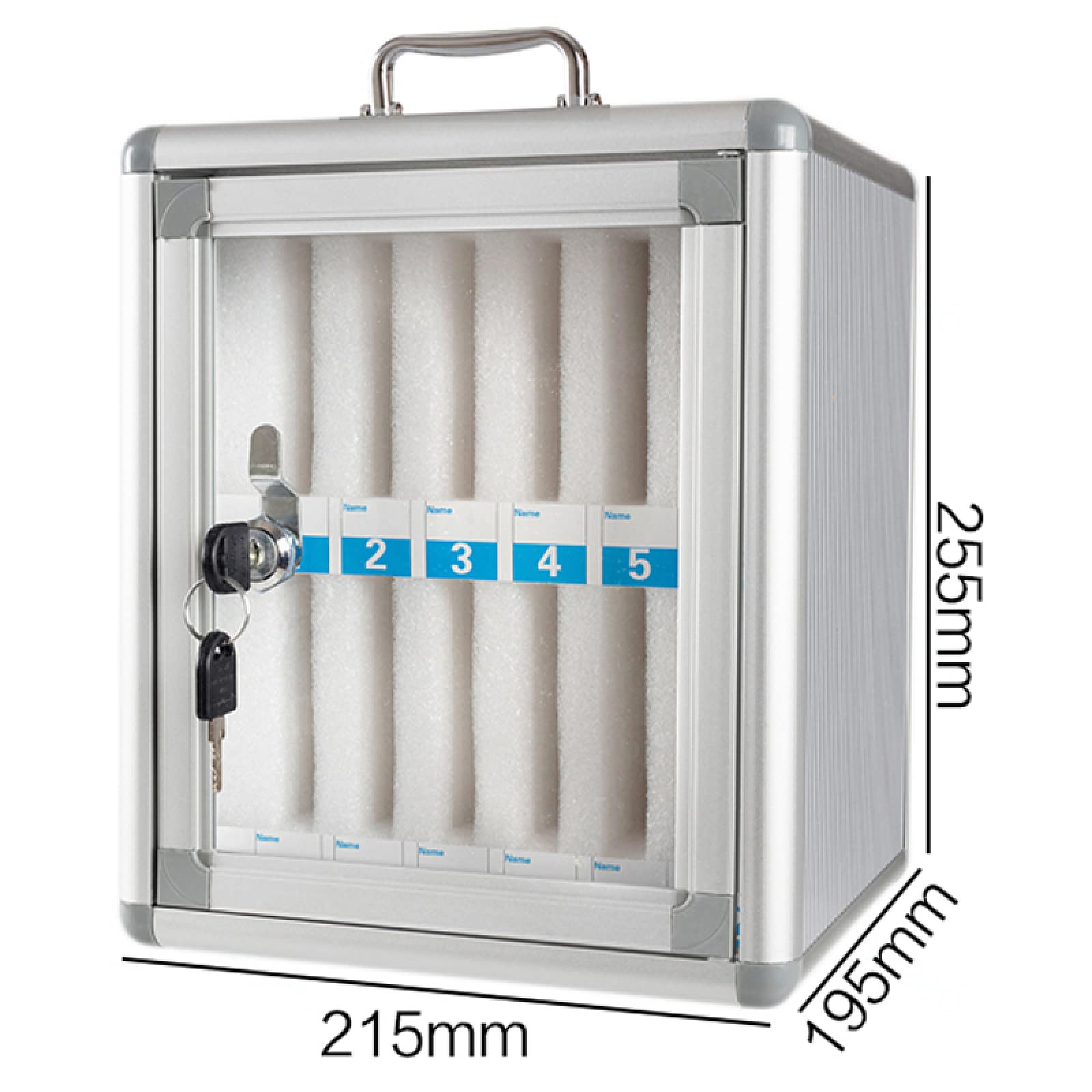 Caja De Seguridad Portátil con Cerradura para Teléfono Móvil - Transparente para Guardar Teléfonos Móviles Soporte Seguro para El Hogar O La Oficina.