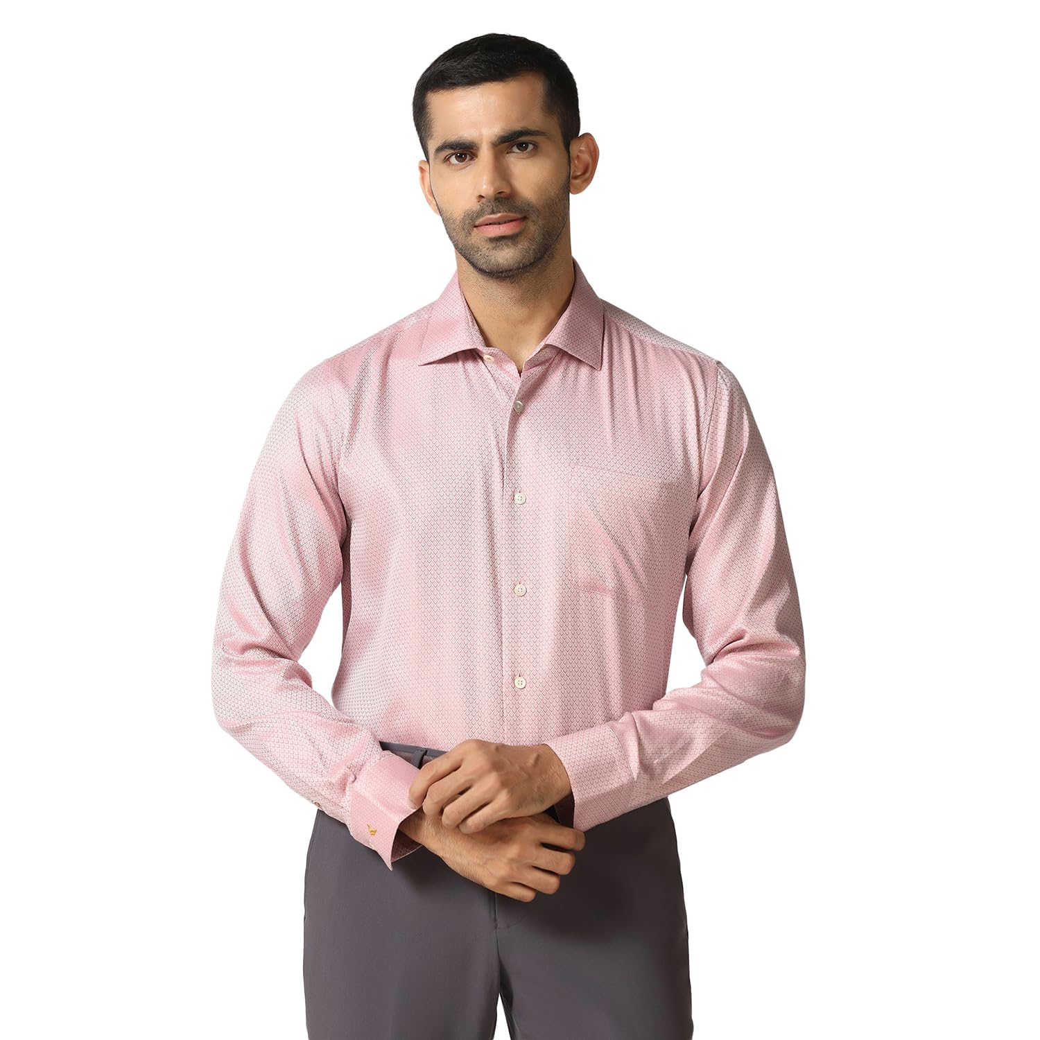 blackberrys Men Luxe Formal Shirt with Solid Construction, Full Sleeves and Structured Design | Designed for Office Wear, Workplace Meetings and Professional Styling | Button Closure Front Profile-picture-46