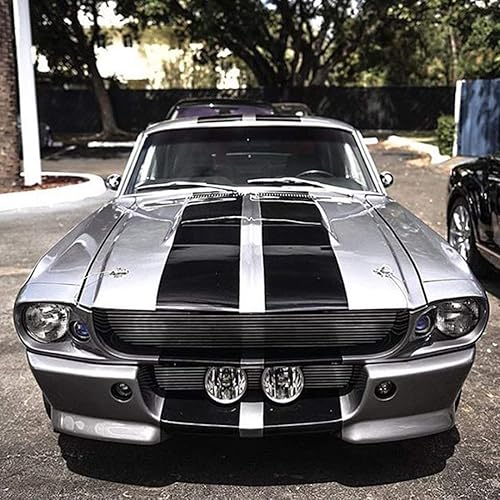 Miniatura 2 de 1 kit de calcomanías de rayas completas compatibles con Ford Mustang clásico 1966-1967 GT500 de 1 generación