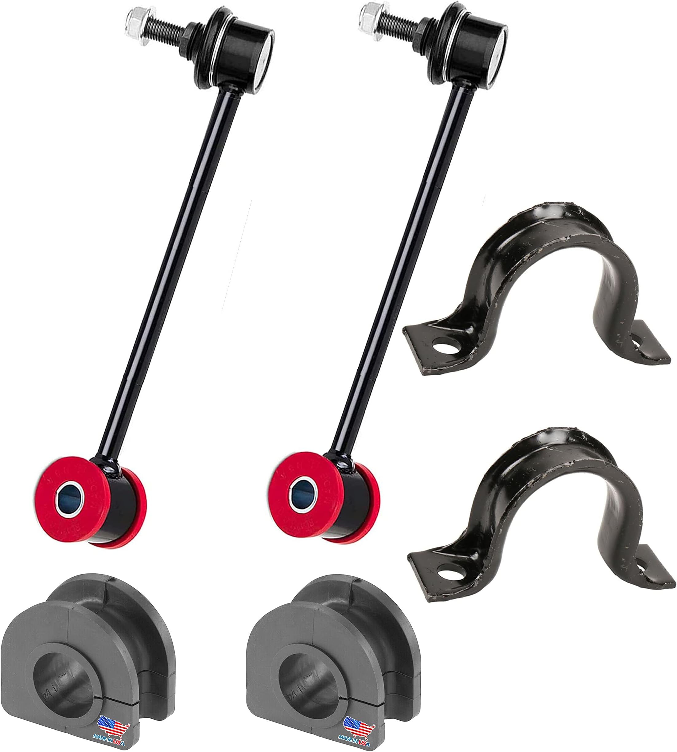 PAIR Genuine OE Rear Sway Bar Bracket/Bushing Kit FITS Escalade 2007-2019 2WD 4WD, Avalanche 2007-2013, Tahoe 2000-2006, Yukon 2000-2006, Yukon 1500 2000-2006, K6700 K6476 88891781