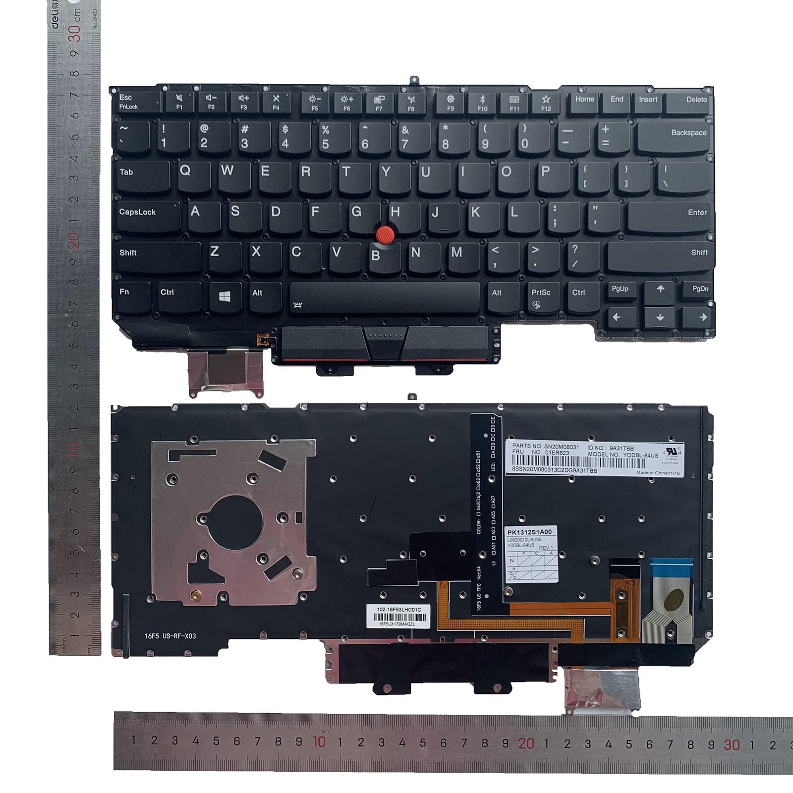 Amazon | ノートパソコン交換 USレイアウト バックライト付き