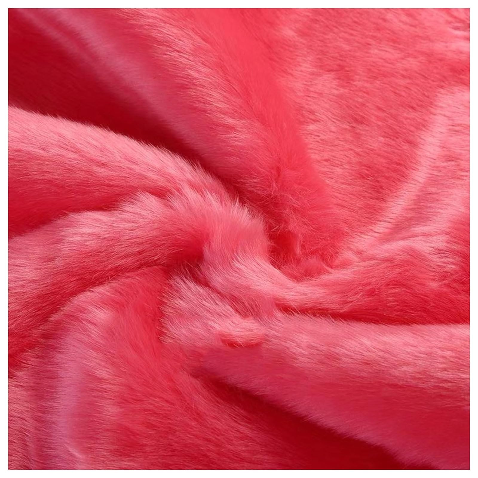 Faux Fur Plush Shaggy Faux Fur Fabric 2.8cm Long Pile Fur Fake Fur Materials, Soft and Fluffy Craft Fabric, for DIY Arts, Crafts, Apparel, Costume, Rug, Accessories, 50x20cm/50x180cm (Color : Waterme