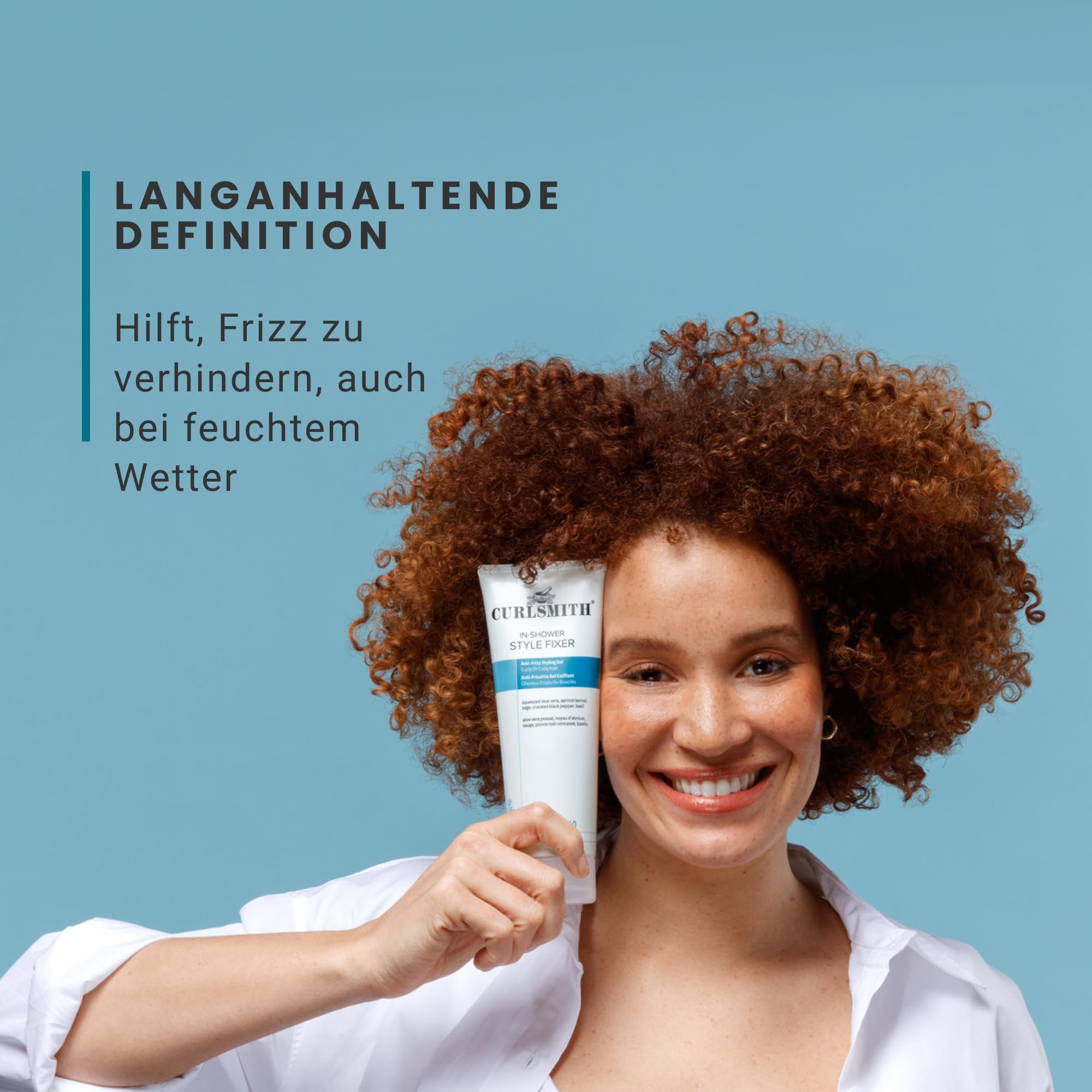 Curlsmith - In-Shower Style Fixer – Vegan Extreme Hold Styling Gel for Dry, Wellig, Curly or Coily Hair (8 oz)
